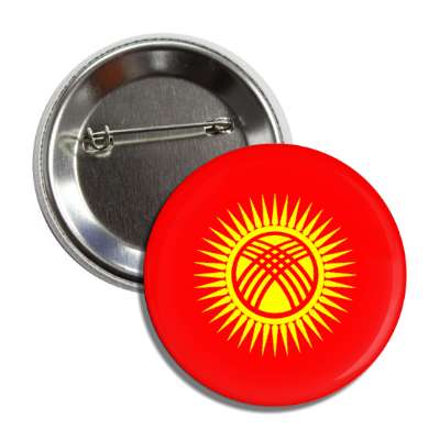 kyrgyzstan flag country button