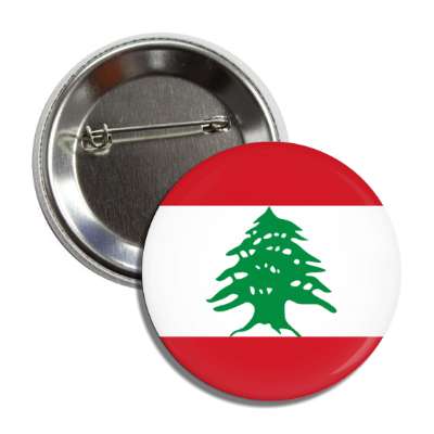 lebanon flag country button
