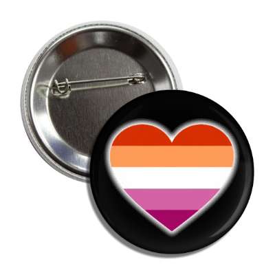 lesbian pride flag heart button