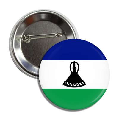 lesotho flag country button