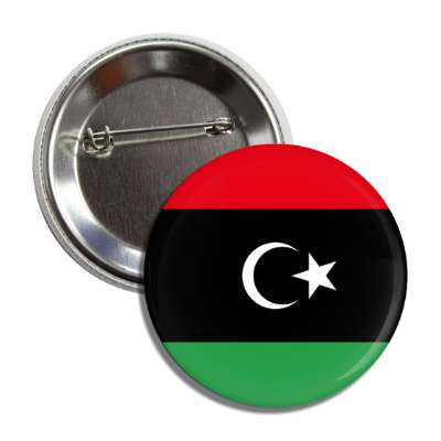 libya flag country button