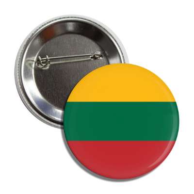 lithuania flag country button