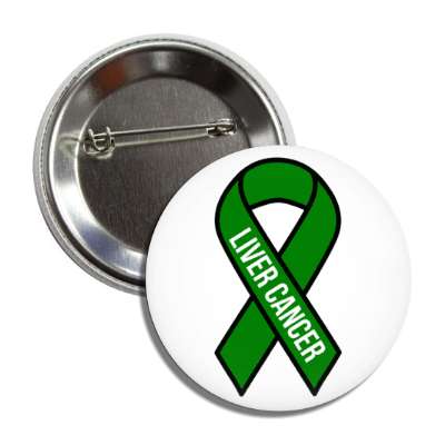 liver cancer emerald awareness ribbon button