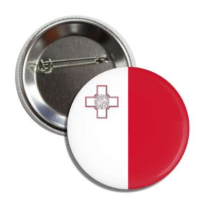 malta flag country button