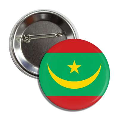 mauritania flag country button