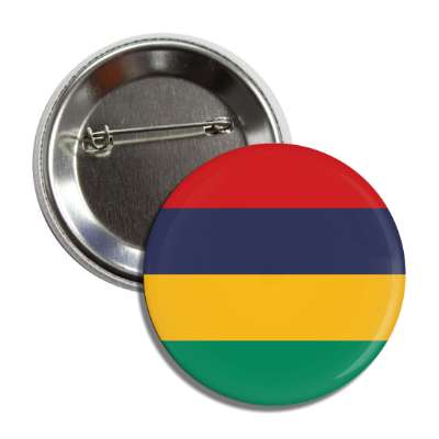 mauritius flag country button
