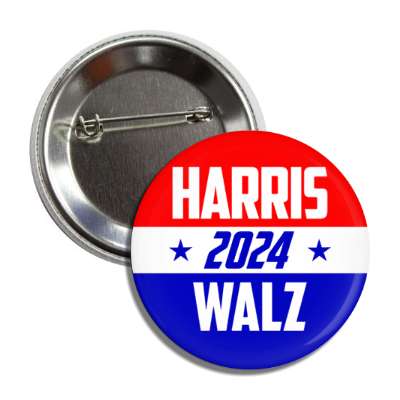 modern stylized harris 2024 walz button