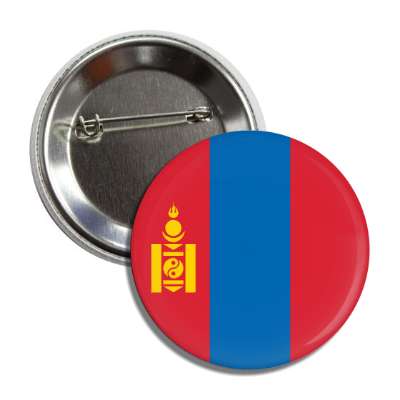 mongolia flag country button