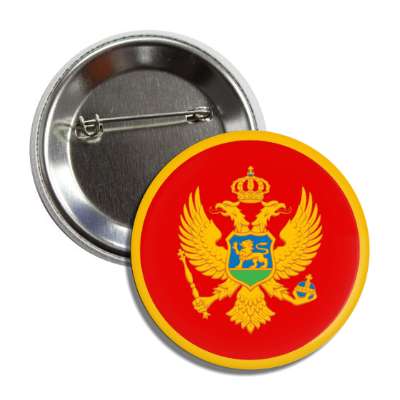 montenegro flag country button