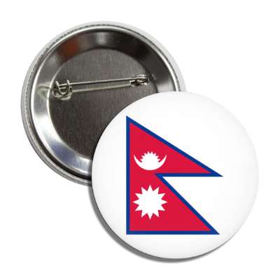 nepal flag country button