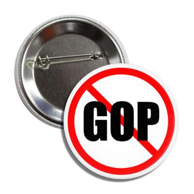 no gop red slash button
