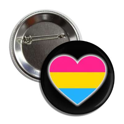 pansexual pride flag heart button