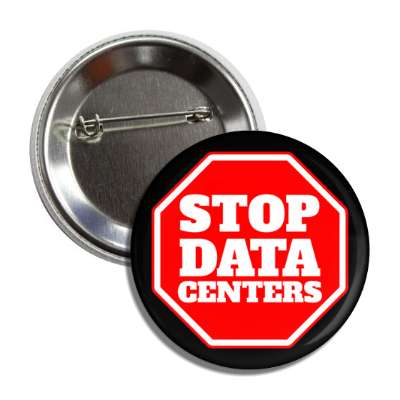 red stop sign stop data centers button