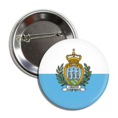 san marino flag country button