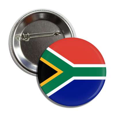 south africa flag country button