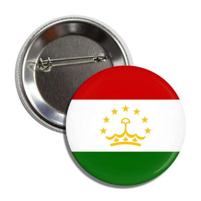 tajikistan flag country button