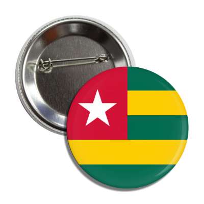 togo flag country button