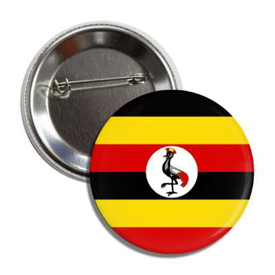 uganda flag country button