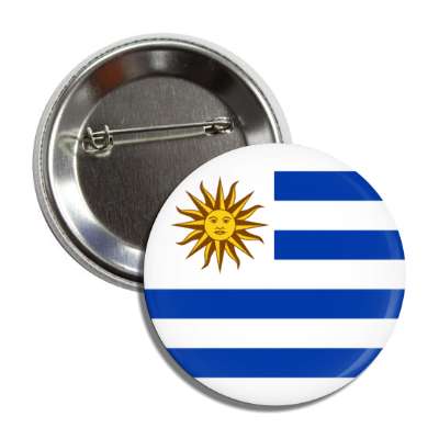 uruguay flag country button