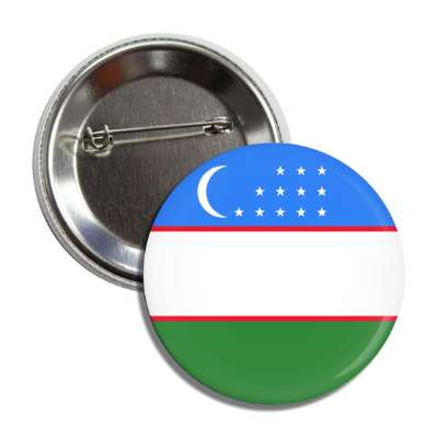 uzbekistan flag country button