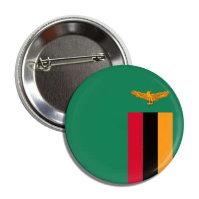 zambia flag country button