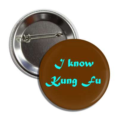 i know kung fu button