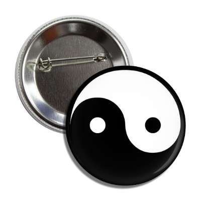 ying yang symbol button