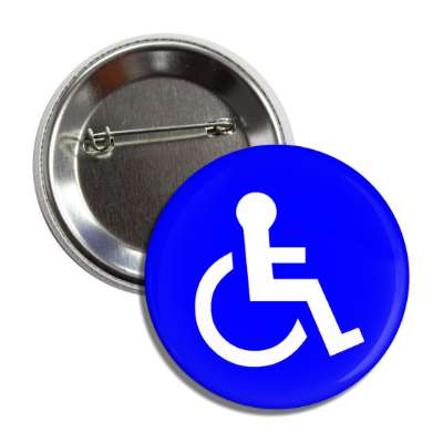 handicap symbol blue white button
