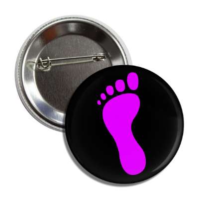 foot symbol magenta black button