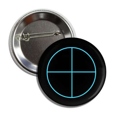 earth symbol black aqua button